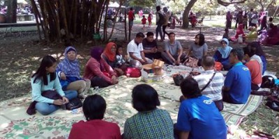 Suasana Gathering paradiso di Taman Balekambang, Minggu (27/3/2016)