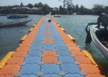 Proyek Jembatan Apung di sungai Citanduy, Cilacap