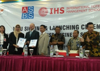 MoU Signing and Launching Ceremony IHS Indonesia Dengan Alphine Swiss Bussiness School Cyprus