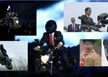 Aksi Motor Jokowi Pakai Stuntman, Gajinya Berapa Ya?