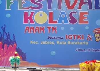 Ribuan Siswa TK Se-Kecamatan Jebres Antusias Ikuti Festival Kolase