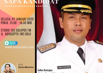 Sapa Kandidat, Joko Sutopo (Jekek), Bupati Wonogiri dan Bakal Calon Bupati Wonogiri Periode 2020-2024