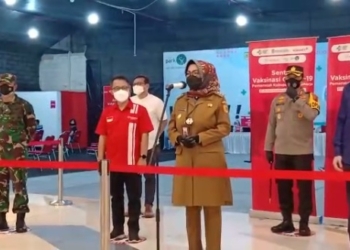 Pemkab Sukoharjo Dan Konimex Luncurkan Sentra Vaksinasi Covid-19 Di The Park Mall Solo Baru