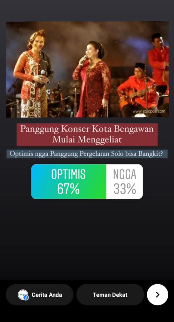 Polling Instagram Panggung Konser Kota Bengawan