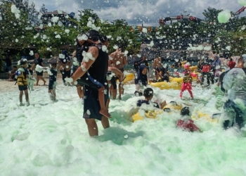 Jangan Lewatkan! Waktunya Indonesia Berlibur Jogja Bay Hadirkan Rainbow Buble Foam Festival Hingga 6 Maret 2022