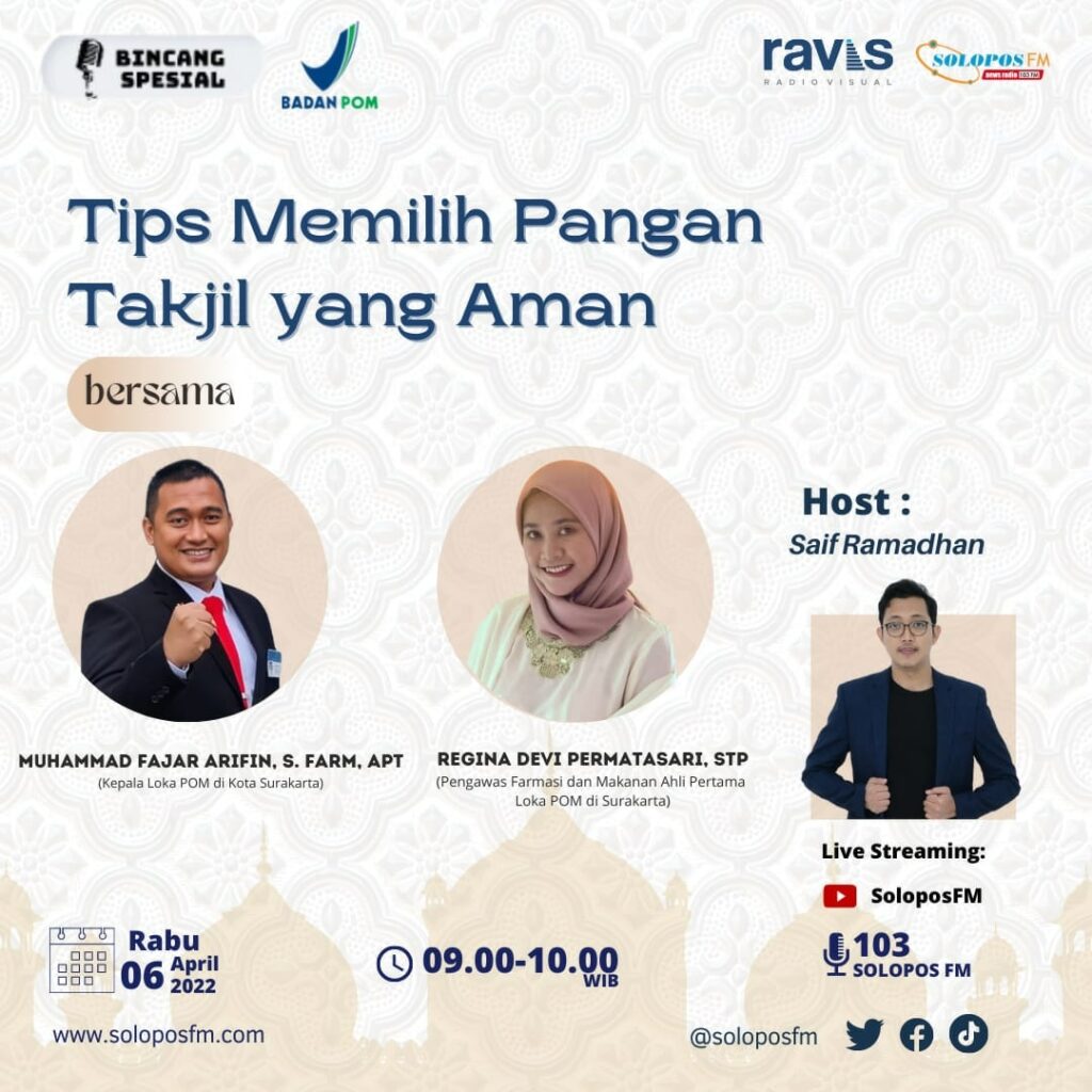 Tips Memilih Pangan Takjil yang Aman