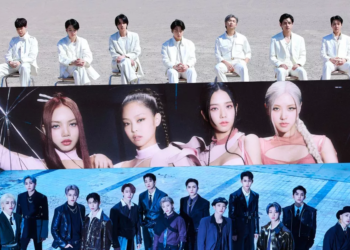 BTS, Blackpink, dan seventeen (atas ke bawah) (soompi.com)