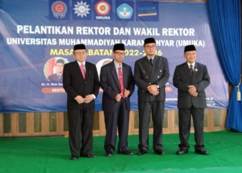 UMUKA Lantik Rektor dan Wakil Rektor Periode 2022-2026