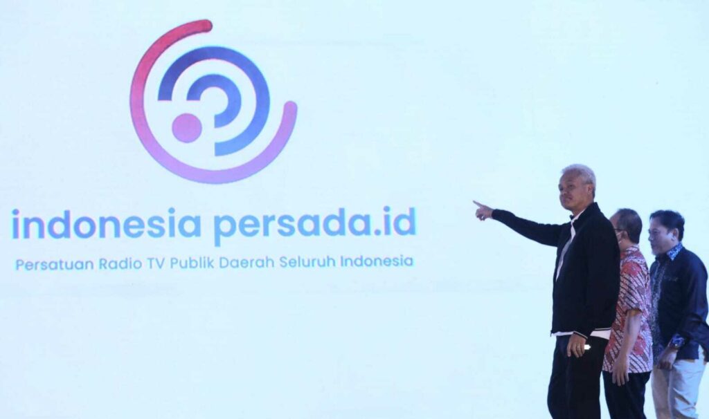 Ganjar saat launching logo Persada.Id