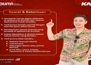 Promo New Year Deals Mulai Rp100.000, Ini Syarat dan Info Lengkap Tiket Murah KAI!