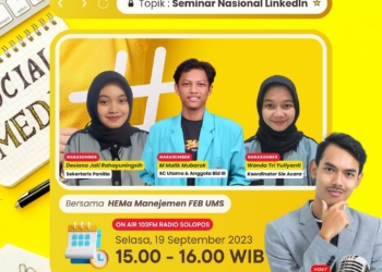 Sadari Pentingnya LinkedIn, Mahasiswa UMS Hadirkan Seminar dan Workshop