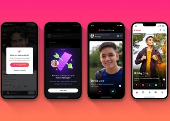 Tampilan Aplikasi Tinder Makcomblang