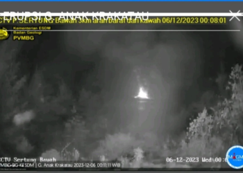 Gunung Anak Krakatau Kembali Erupsi, Masyarakat dan Nelayan Diimbau Tidak Mendekat