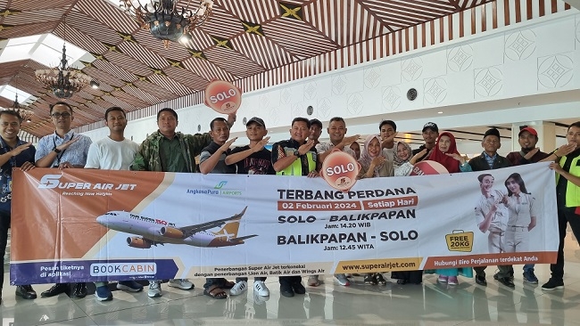 Super Air Jet Buka Rute Ke Balikpapan Via Bandara Adi Soemarmo
