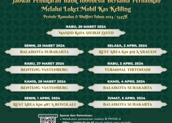 Cek, Ini Jadwal dan Lokasi Penukaran Uang Baru Lebaran di Solo