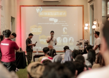 Solo Under Cup Kolaborasi CL Coffee Hotel Solia Zigna Gelar Kompetisi Fun Battle Latte Art #1