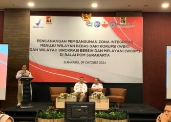 Balai POM Surakarta Tingkatkan Kualitas melalui  Zona Integritas menuju WBK & WBBM