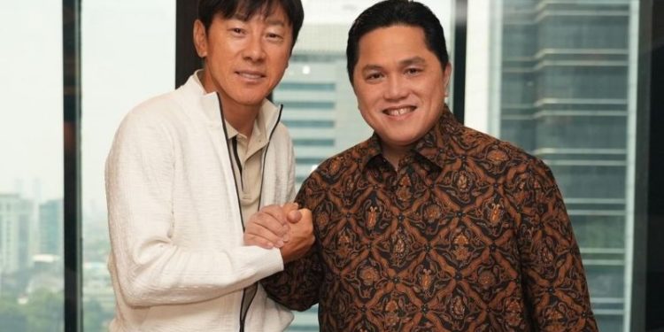 Ketum PSSI Erick Thohir Tutup Peluang STY Melatih Timnas Indonesia